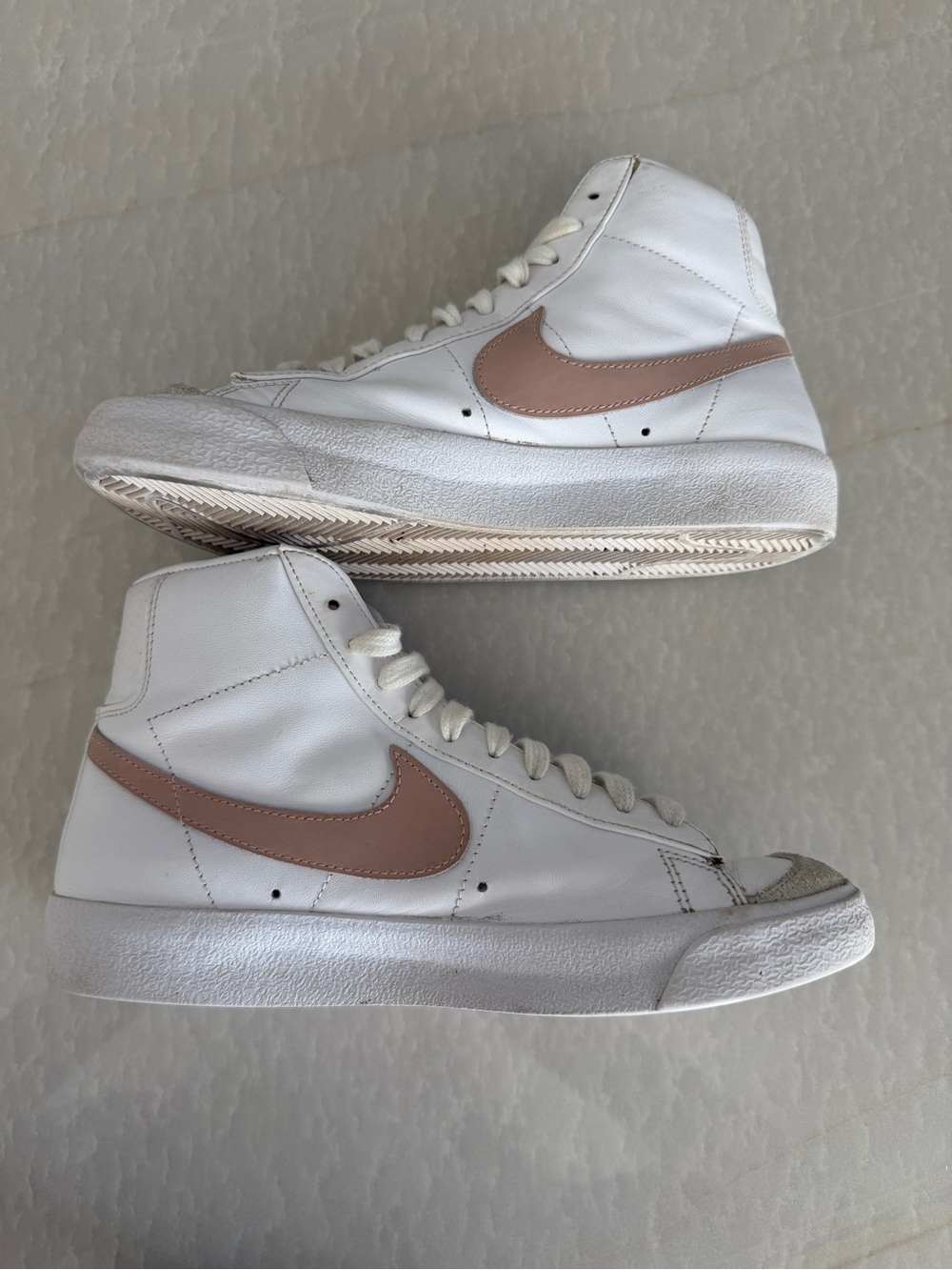 Nike Blazer Mid ‘77 Next Nature White Pink Sneakers Women’s 8 CZ1055-118